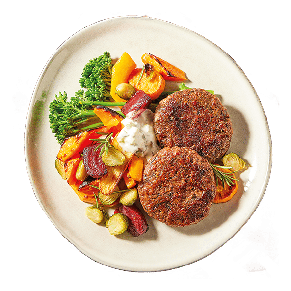 Lamsburgers met tzatziki 