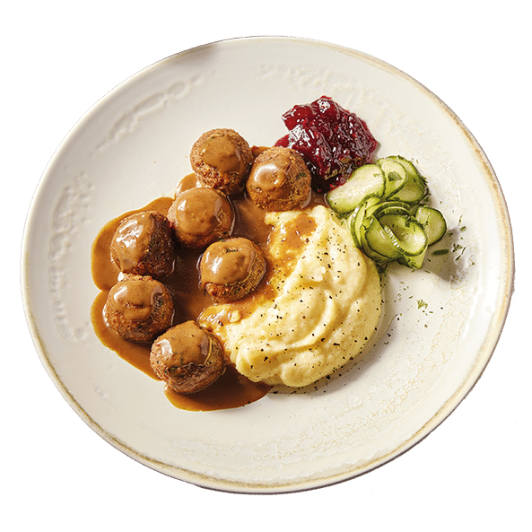 Zweedse Gehaktballetjes met aardappelpuree
