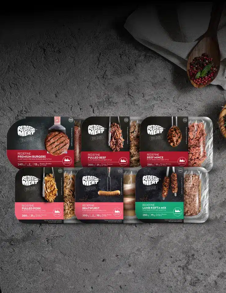 De consumentenrange van Redefine Meat