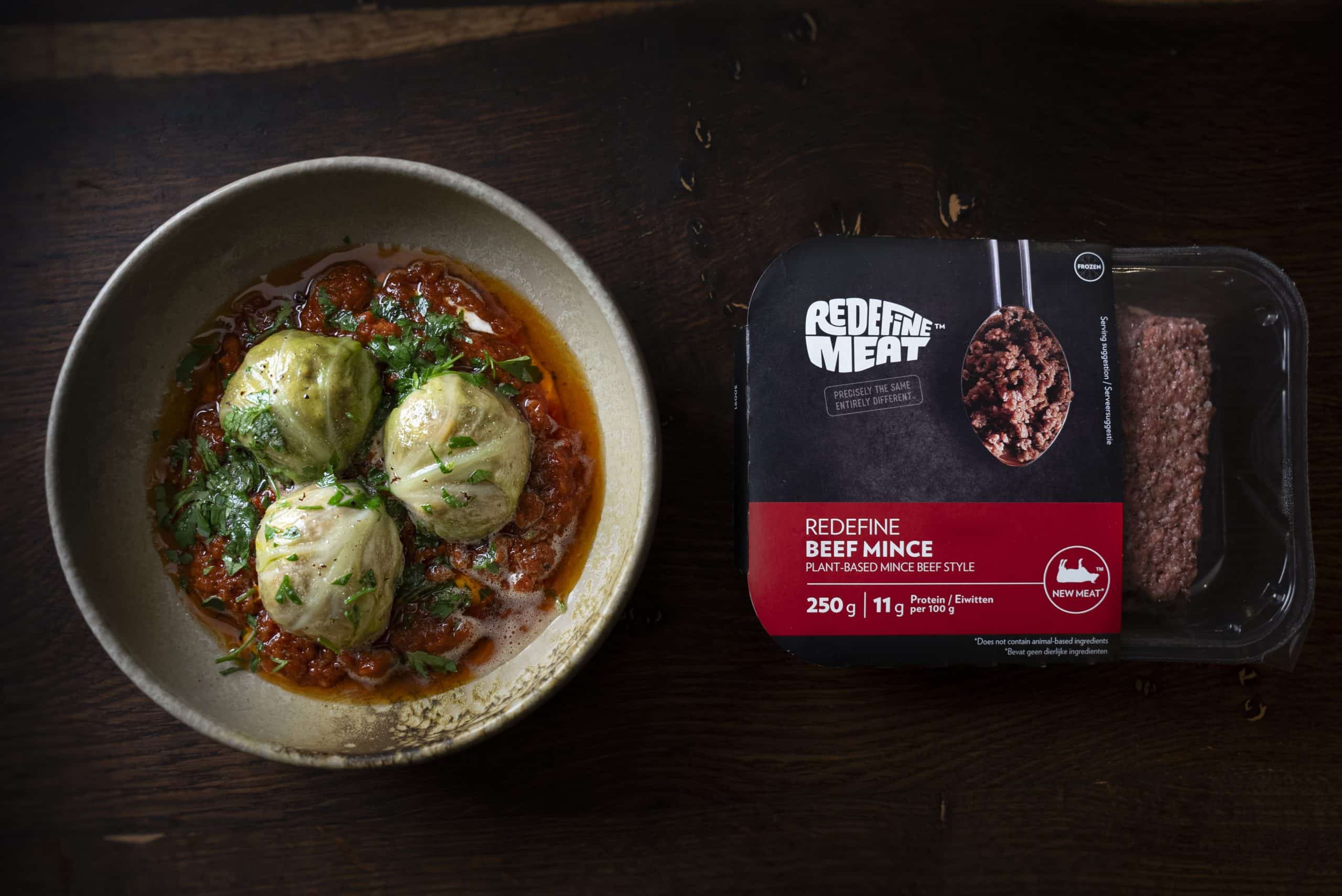 Redefine Meat Beef Sarma, Tel Peynir and Chilli Sauce