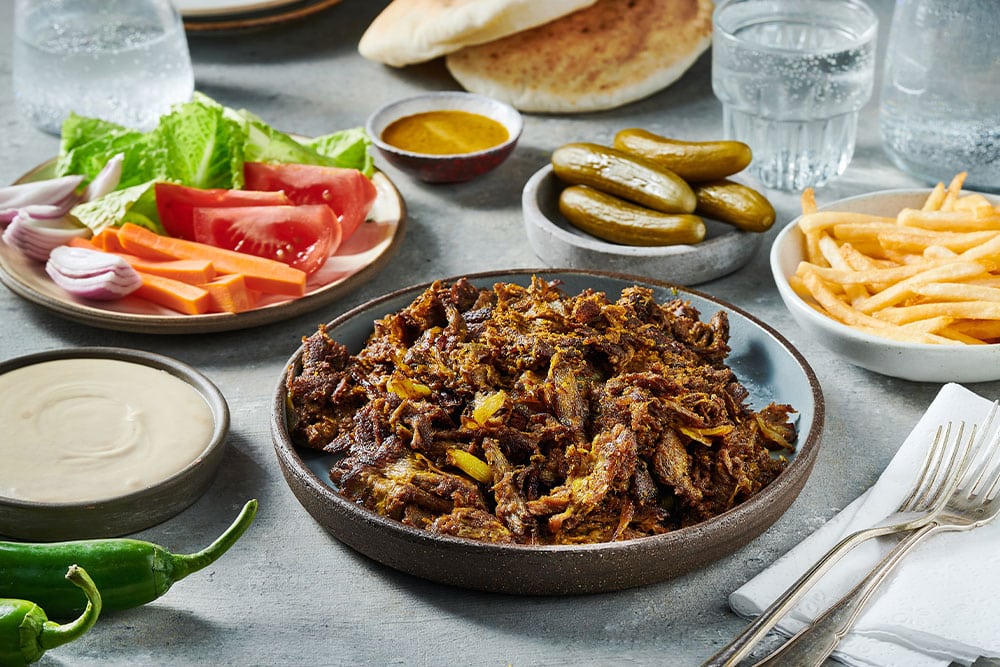 New-Meat Shawarma table