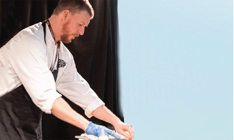 Chef Daniel in the kitchen